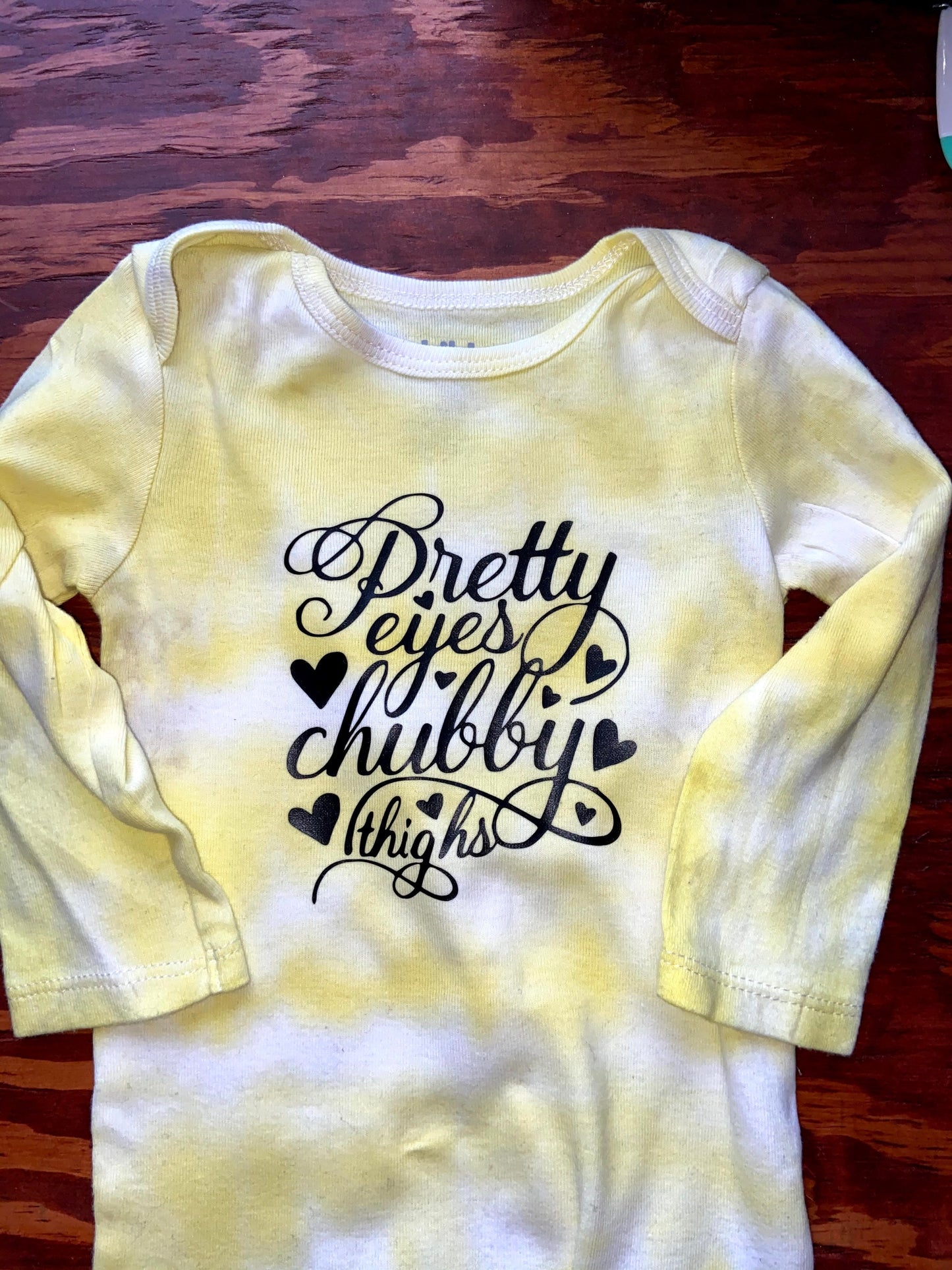 Pretty Eyes, Chubby Thighs Baby Shirt