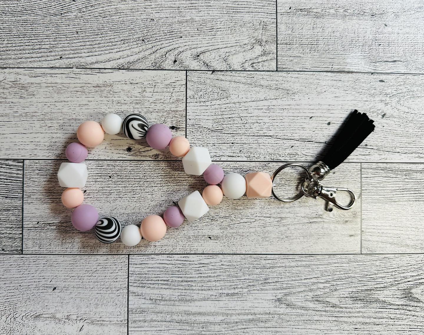 Silicone Beaded Wristlet