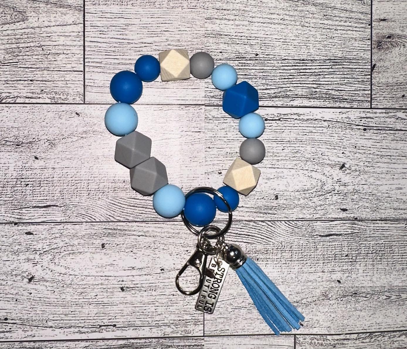 Silicone Beaded Wristlet