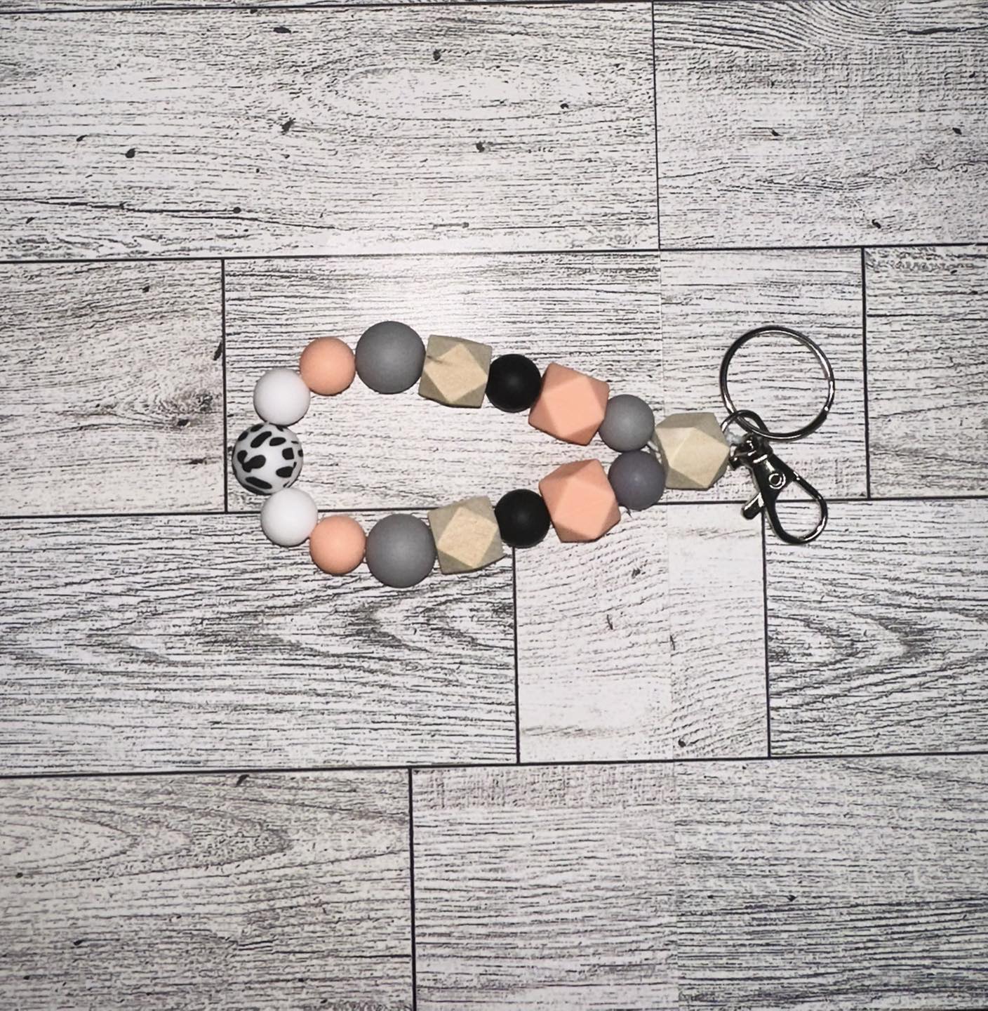 Silicone Beaded Wristlet