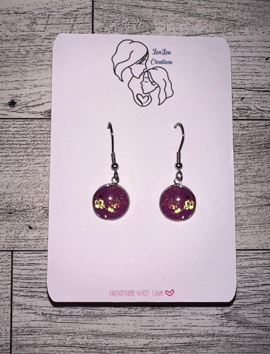 Valentine's Day Circle Earrings
