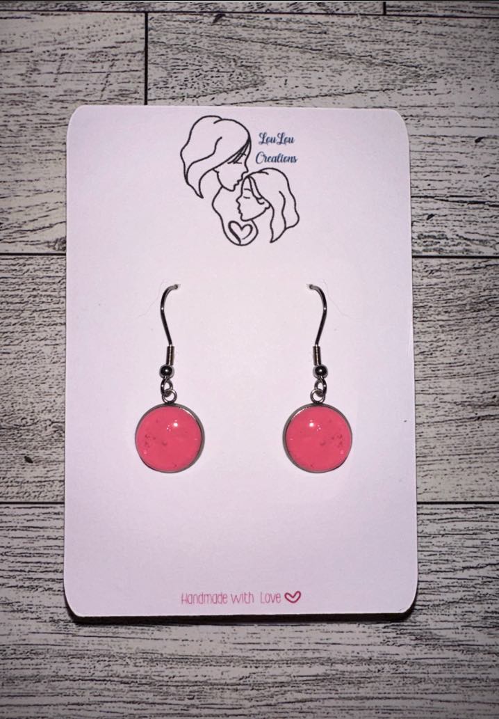 Valentine's Day Circle Earrings