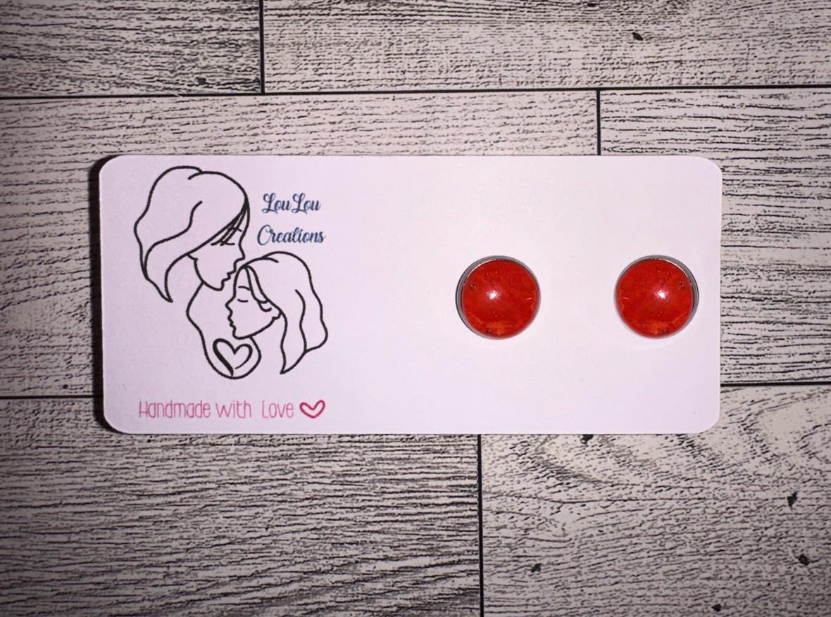 Valentine's Day Circle Earrings