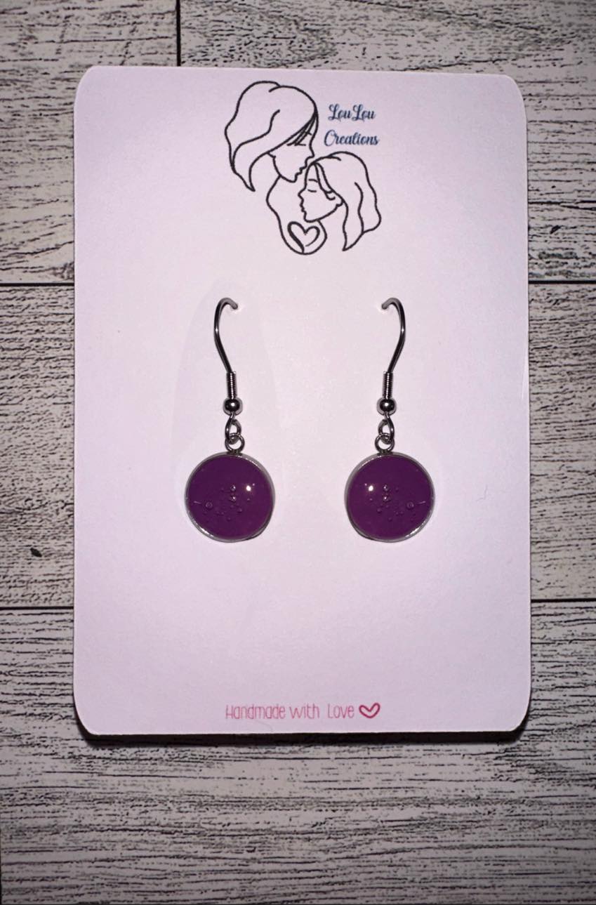 Valentine's Day Circle Earrings