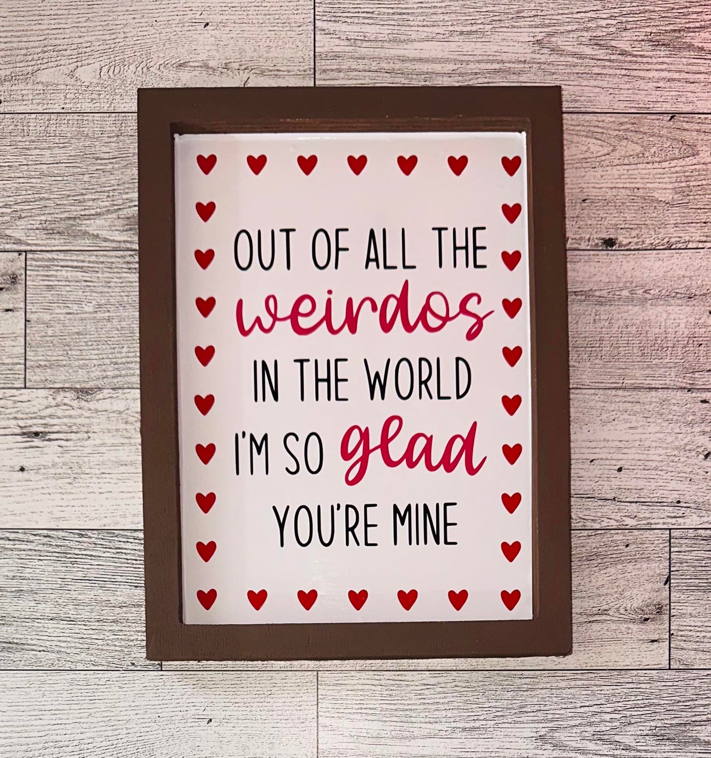 Valentines Day Wooden Sign