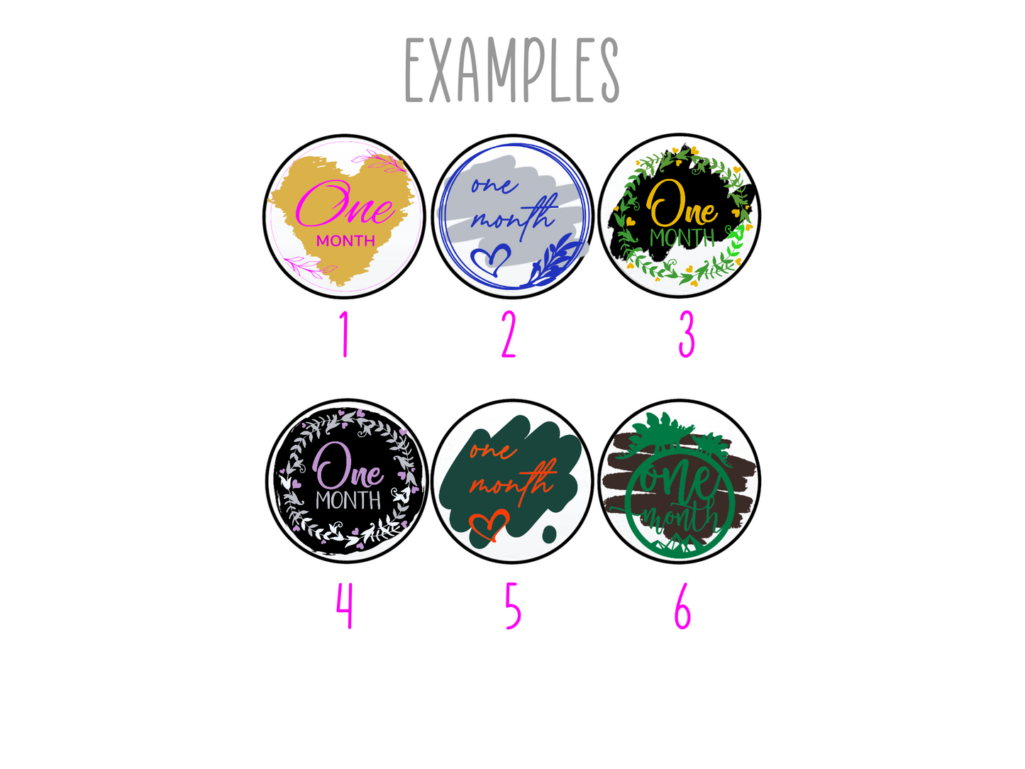 Acrylic Baby Milestone Markers