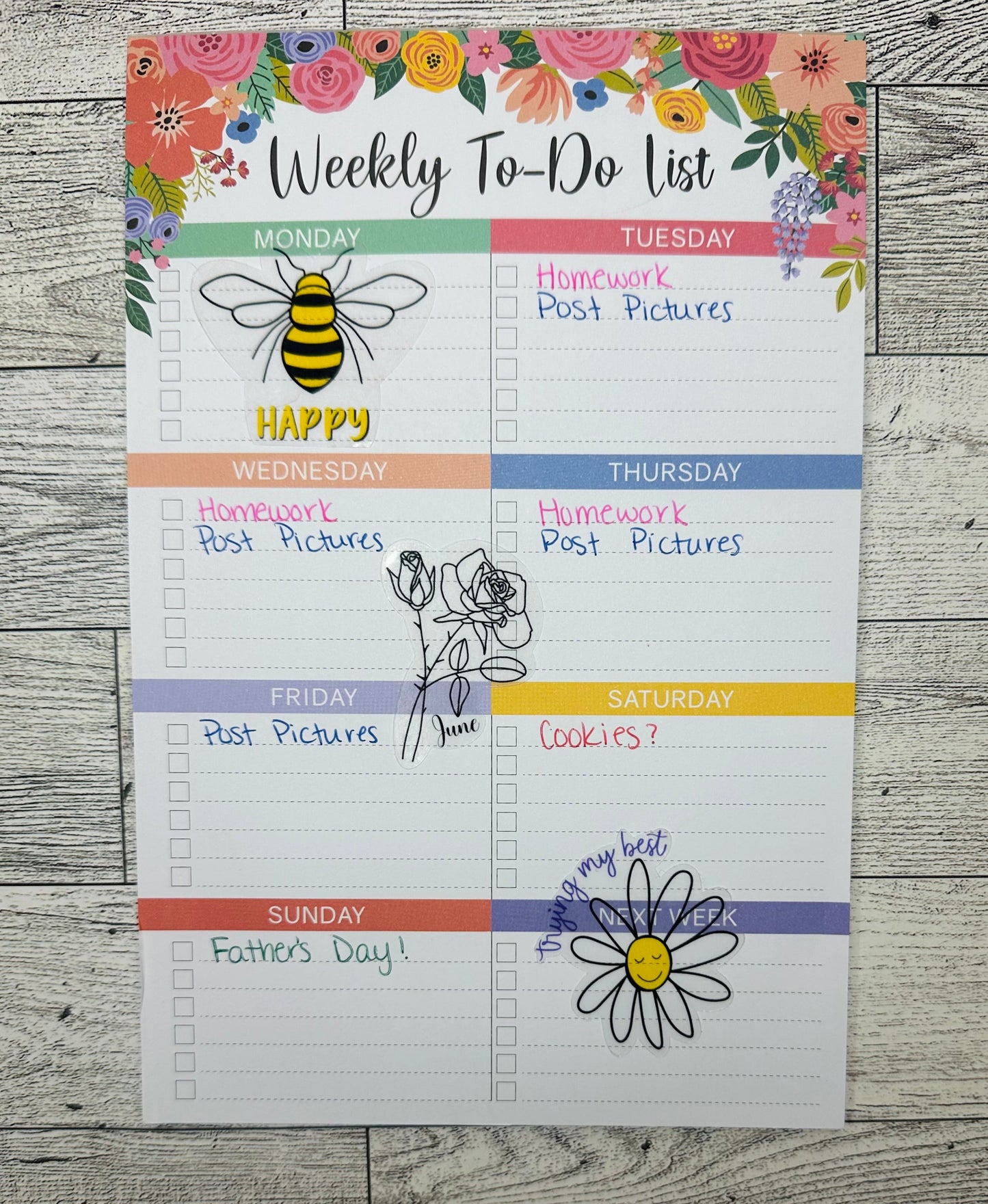 Bee Happy Vinyl Sticker CLEAR