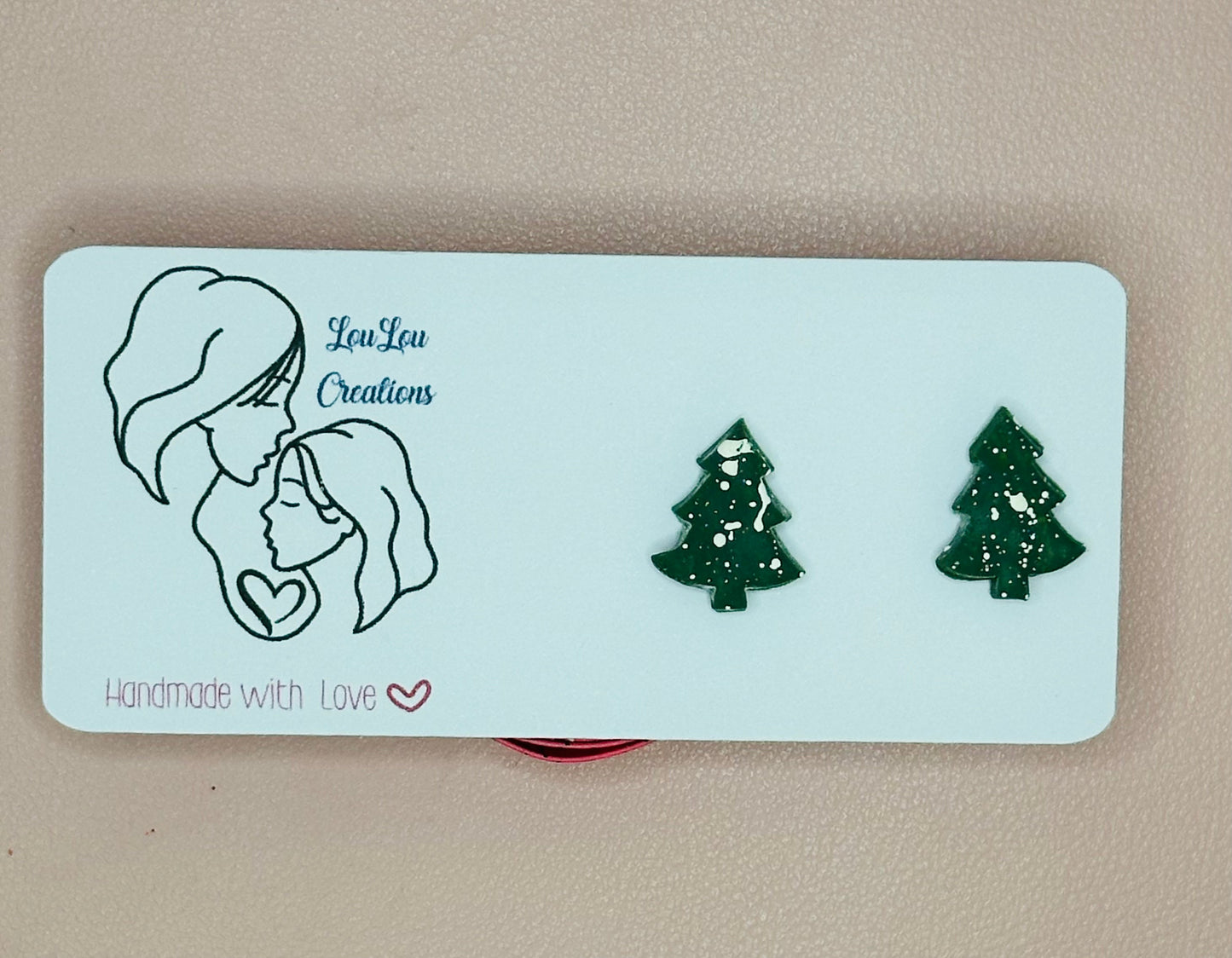 Snow Covered Tree Earrings