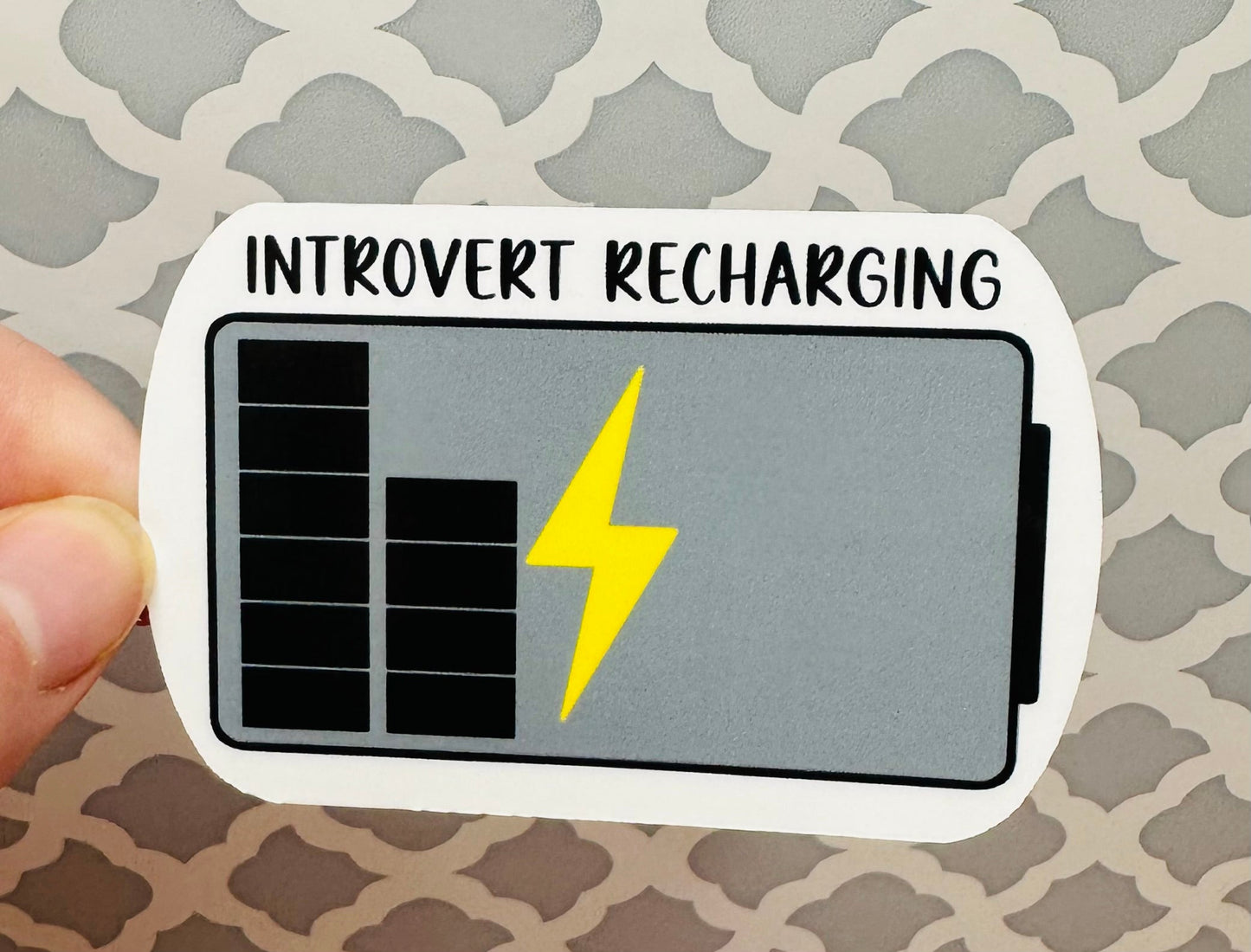 Introvert Recharging Vinyl Sticker