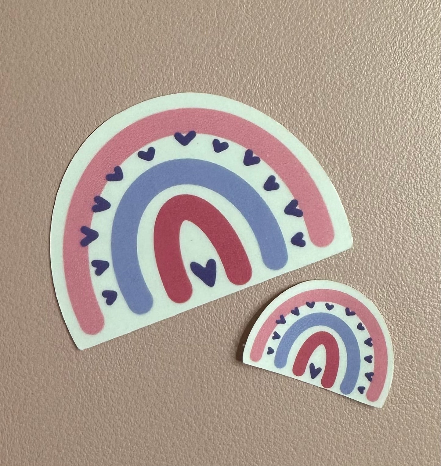 Pink and Purple Rainbow Vinyl Sticker