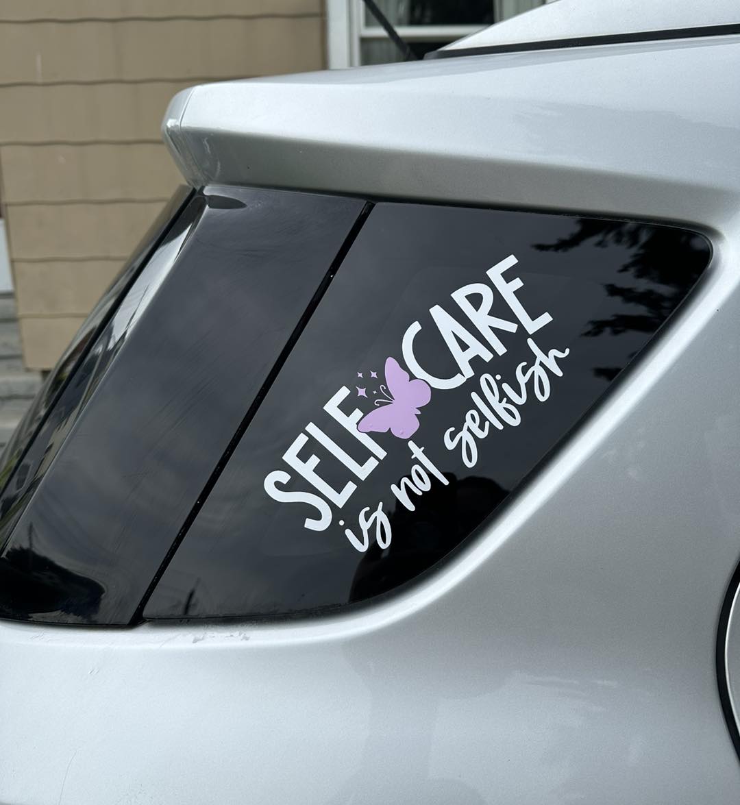 Self Care is Not Selfish Car Decal