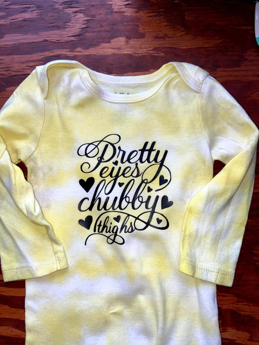 Pretty Eyes, Chubby Thighs Baby Shirt