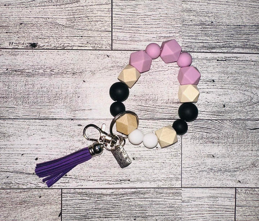 Silicone Beaded Wristlet