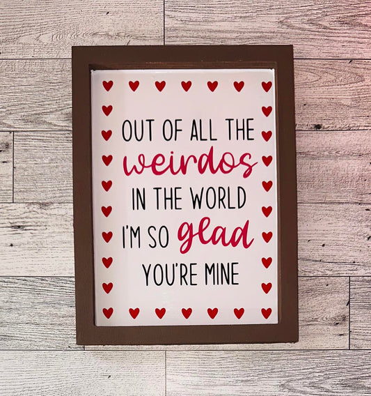 Valentines Day Wooden Sign