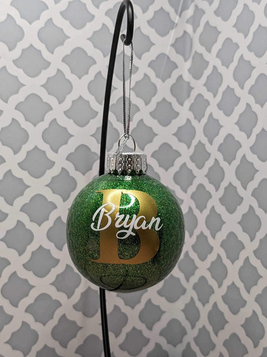Personalized Glitter Name Ornament