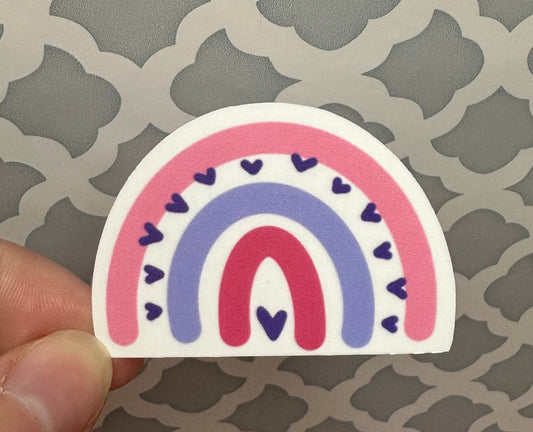 Pink and Purple Rainbow Vinyl Sticker