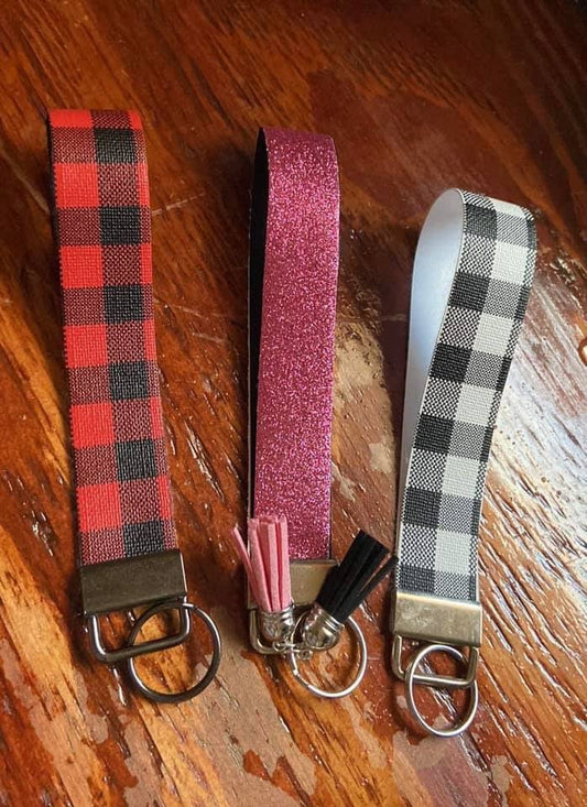 Faux Leather Keychain