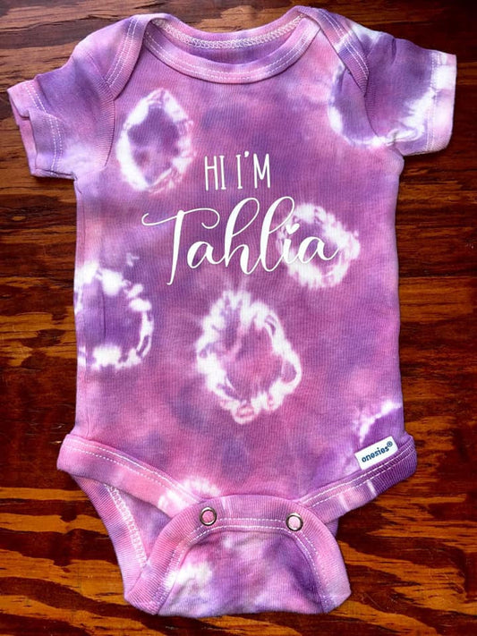 Tie Dye Introduction Baby Shirt